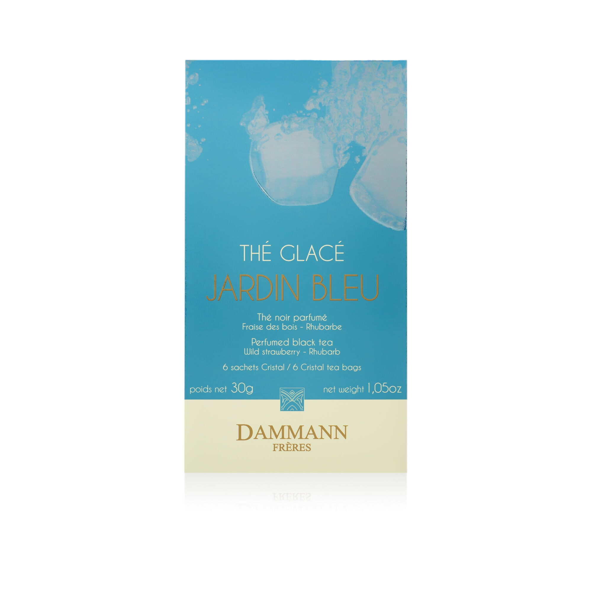 Tè freddo Dammann Jardin Bleu - 6 filtri cristal
