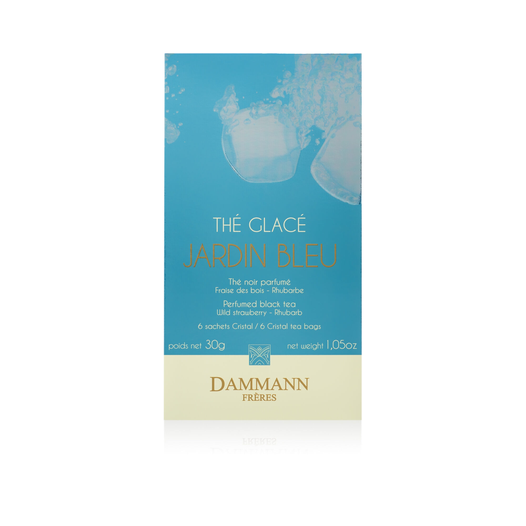 Dammann Jardin Bleu-ijsthee - 6 cristalzakjes