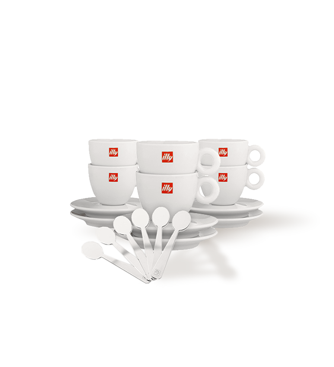 illy Entertaining Gift Set (Set of 6 Cups & Stirrers)