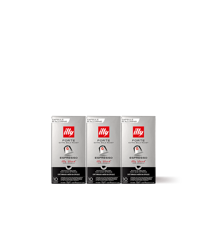 Set di 3 Caffè in capsule compatibili FORTE