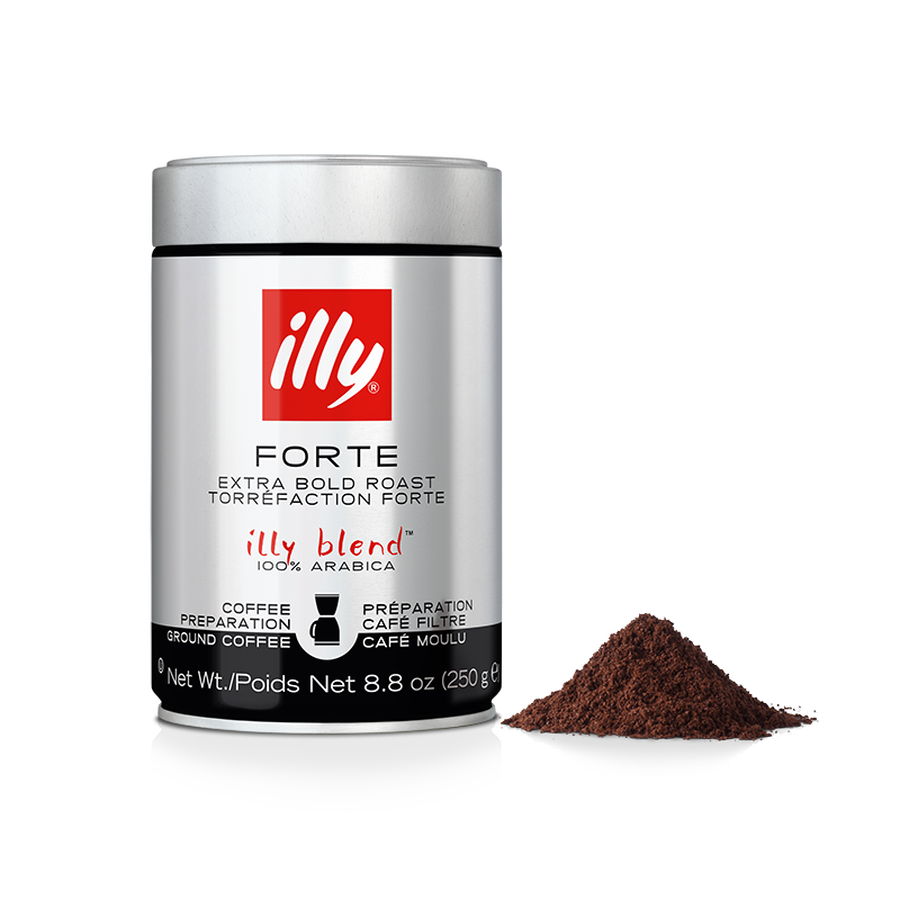 Ground Drip Coffee Forte Extra Dark Roast Coffee illy Shop