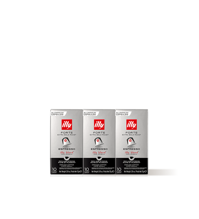 FORTE coffee in compatible capsules, set of three
