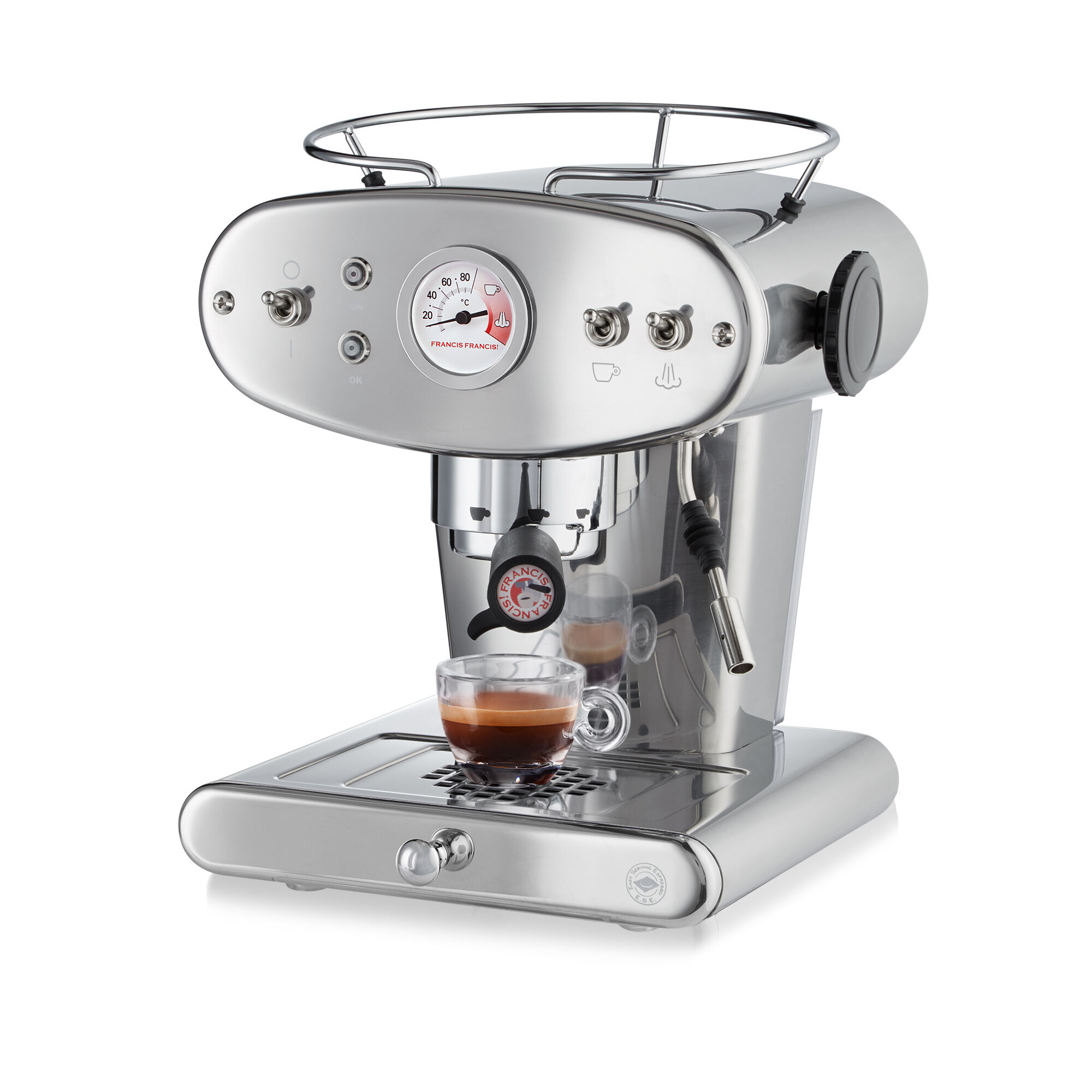 E.S.E. pod machine, X1 Trio Red coffee machine illy Shop