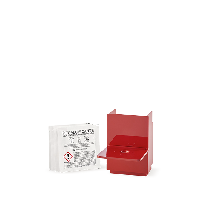 Kit porte-capsule avec porte-tasse machine à café Y3 rouge