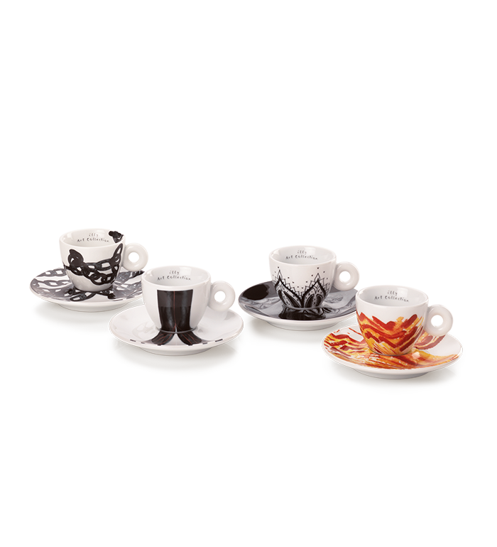 SET MIT VIER ESPRESSOTASSEN – GENESI ILLY ART COLLECTION   image number 4