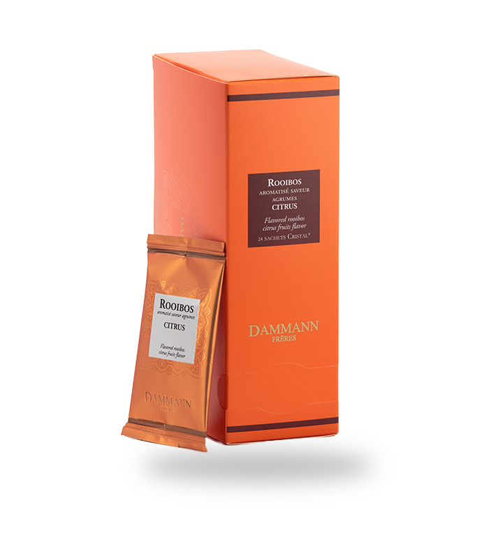 Dammann  Rooibos Citrus Herbal Tea &ndash; 4x24 Cristal&reg; Sachets image number 0