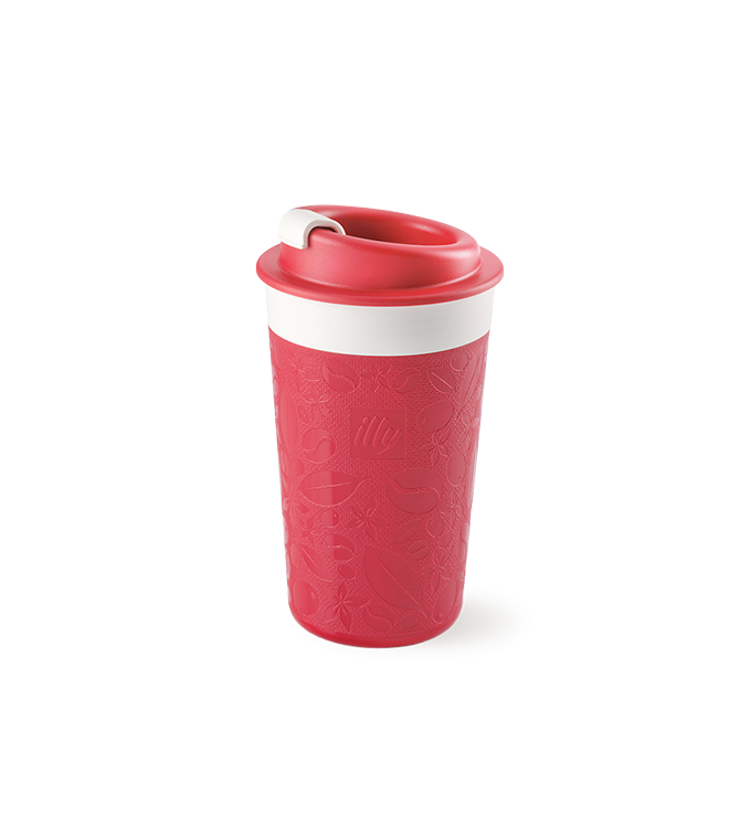 Travel mug illy da 350 ml rosso Zagnoli