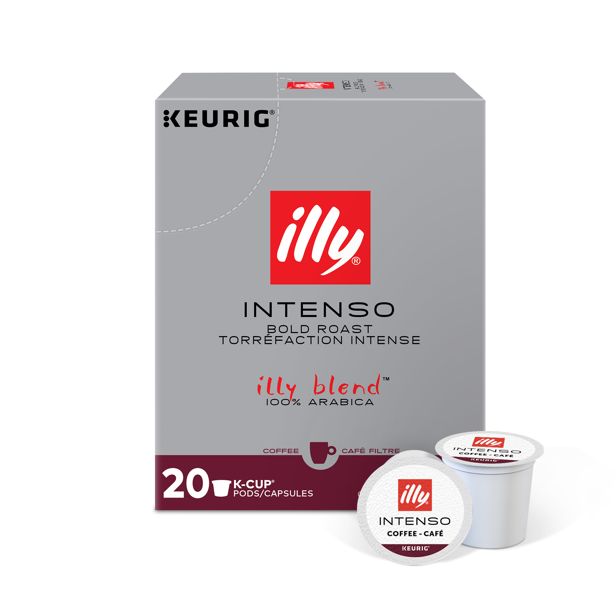 K-Cup® Pods - Intenso Dark Roast - 20 K-Cup® Pods - illy