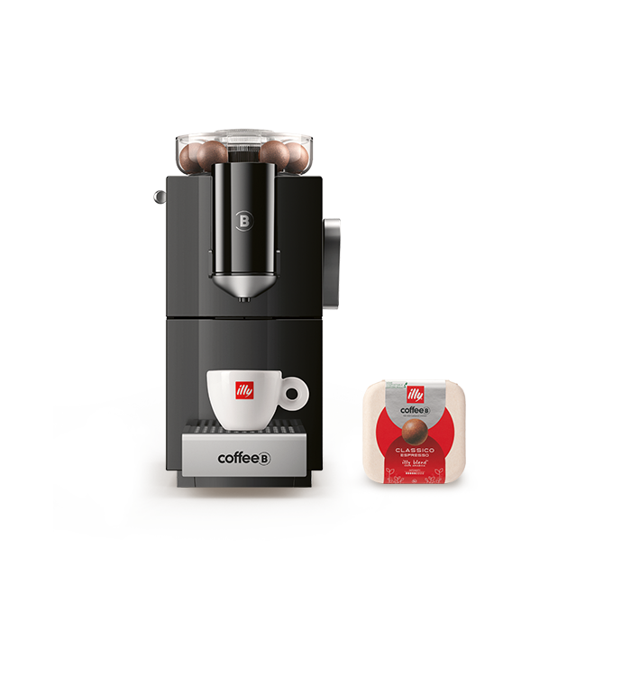 Macchina da caff&egrave; CoffeeB con 10 confezioni da 9 sfere di caff&egrave; a scelta image number 0