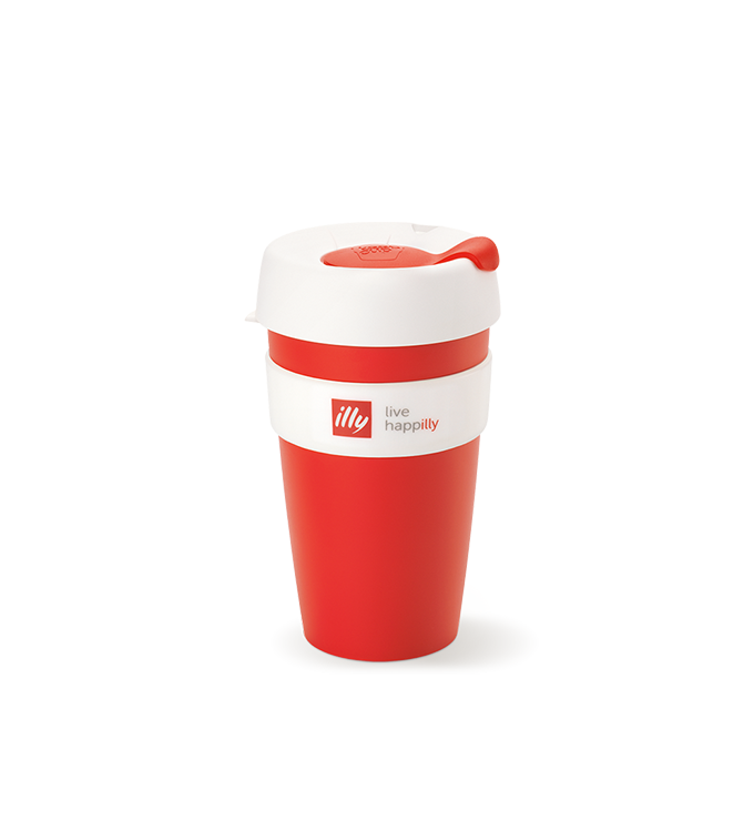 KeepCup Live Happilly Red & White - Travel Coffee Cup