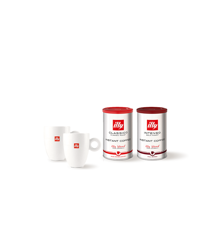 Illy Logo Mug & Instant Coffee Bundle