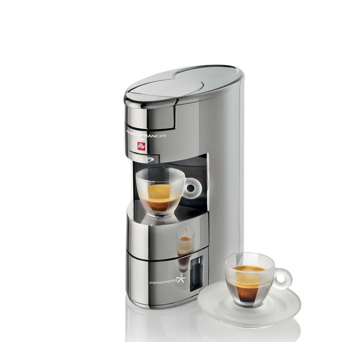 X9 iperEspresso Chrome Espresso Capsule Machine illy