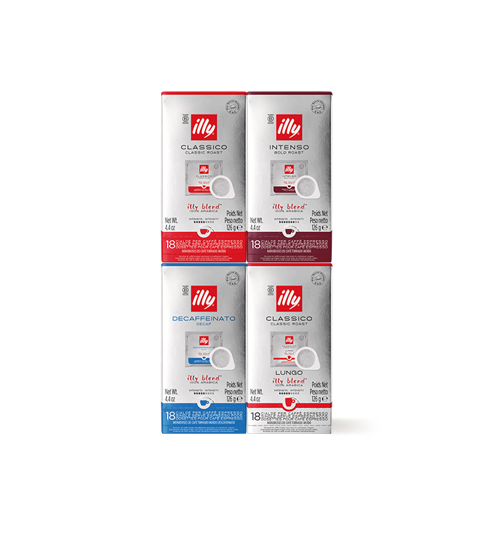 E.S.E.-Pads 4er Set: Classico, Intenso, Lungo, entkoffeiniert image number 0