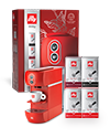 EASY BOX – ROTE ILLY EASY E.S.E. KAFFEEPADMASCHINE UND VIER PACKUNGEN KAFFEEPADS  image