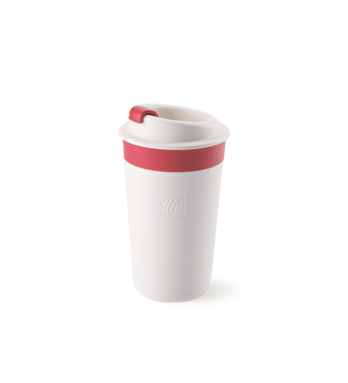 Travel mug illy da 350 ml bianco image number 0