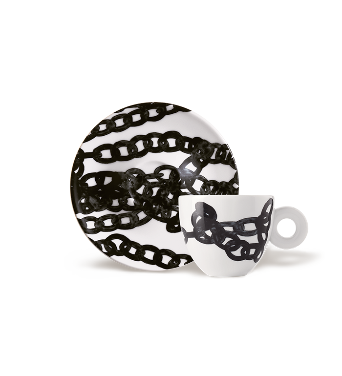 SET MIT VIER CAPPUCINOTASSEN – GENESI ILLY ART COLLECTION  image number 0