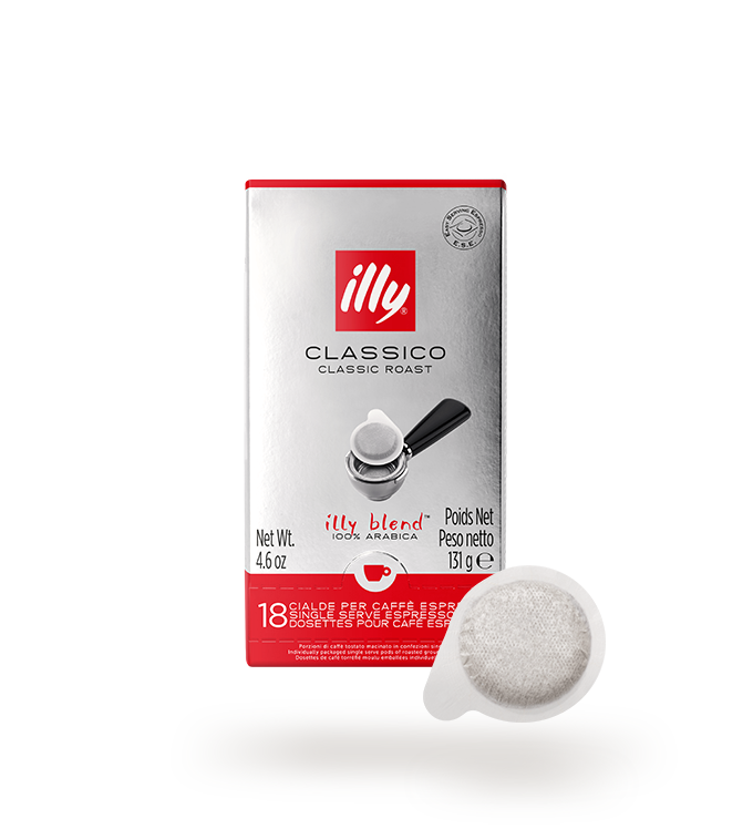 Die CLASSICO Röstung in vorportionierten E.S.E.-Kaffeepads – 18 Pads