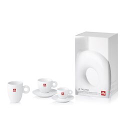  illy Trio of Cups Gift Set - One Espresso Cup, One Cappuccino Cup & One Mug