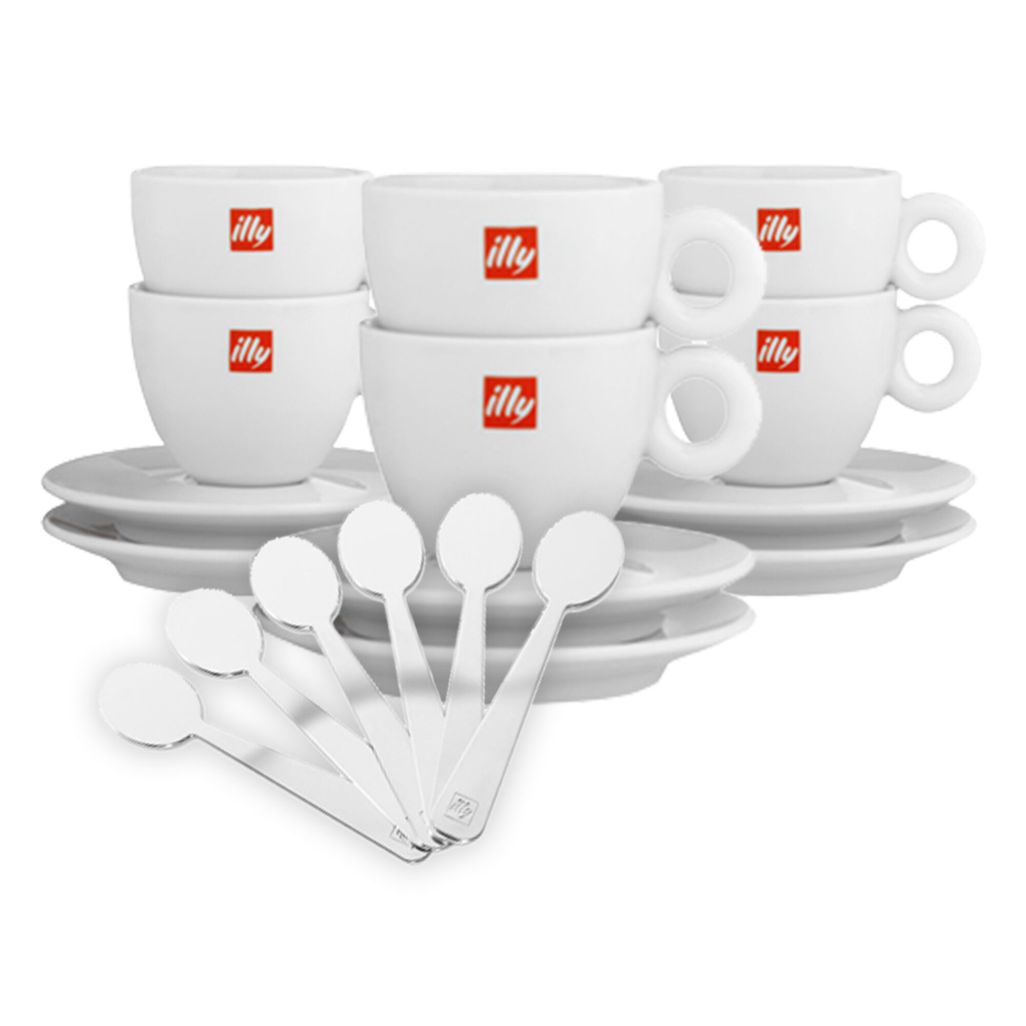 illy Entertaining Gift Set (Set of 6 Cups & Stirrers)