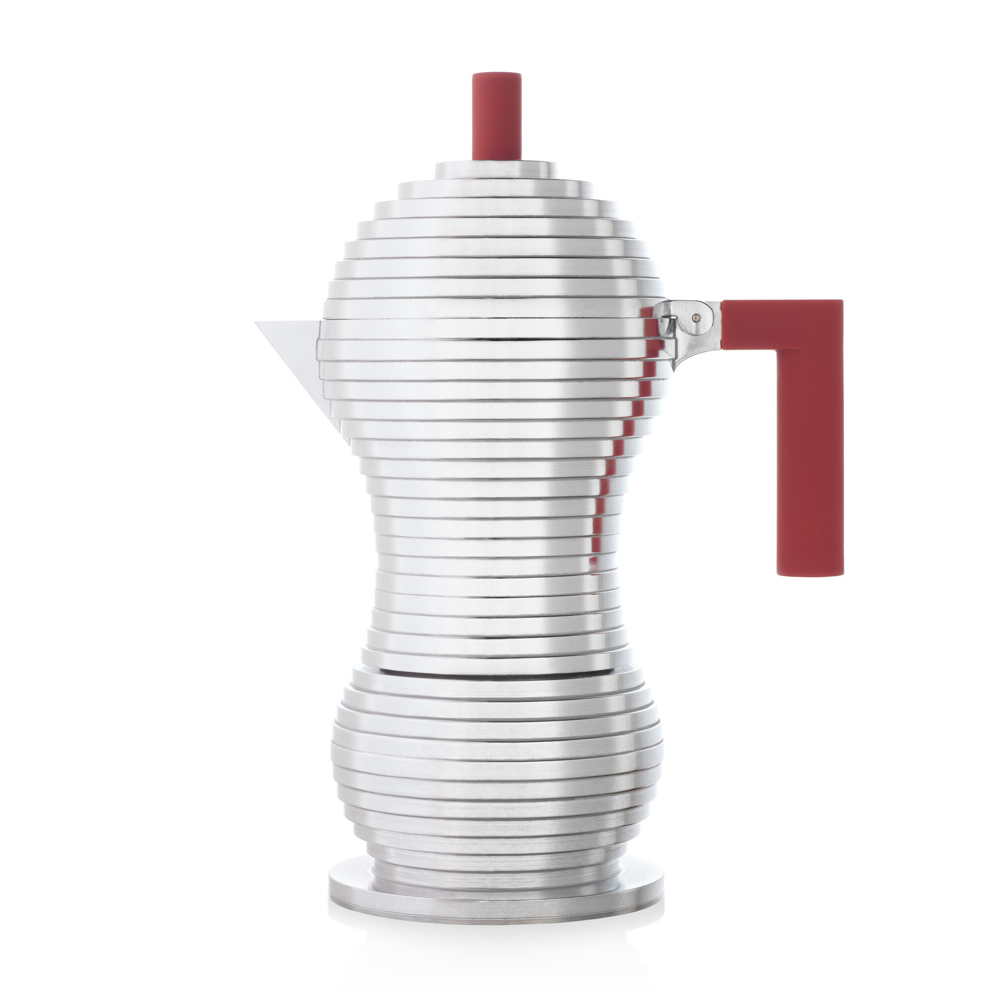 Alessi "Pulcina" Mokkakanne für 6 Tassen in rot