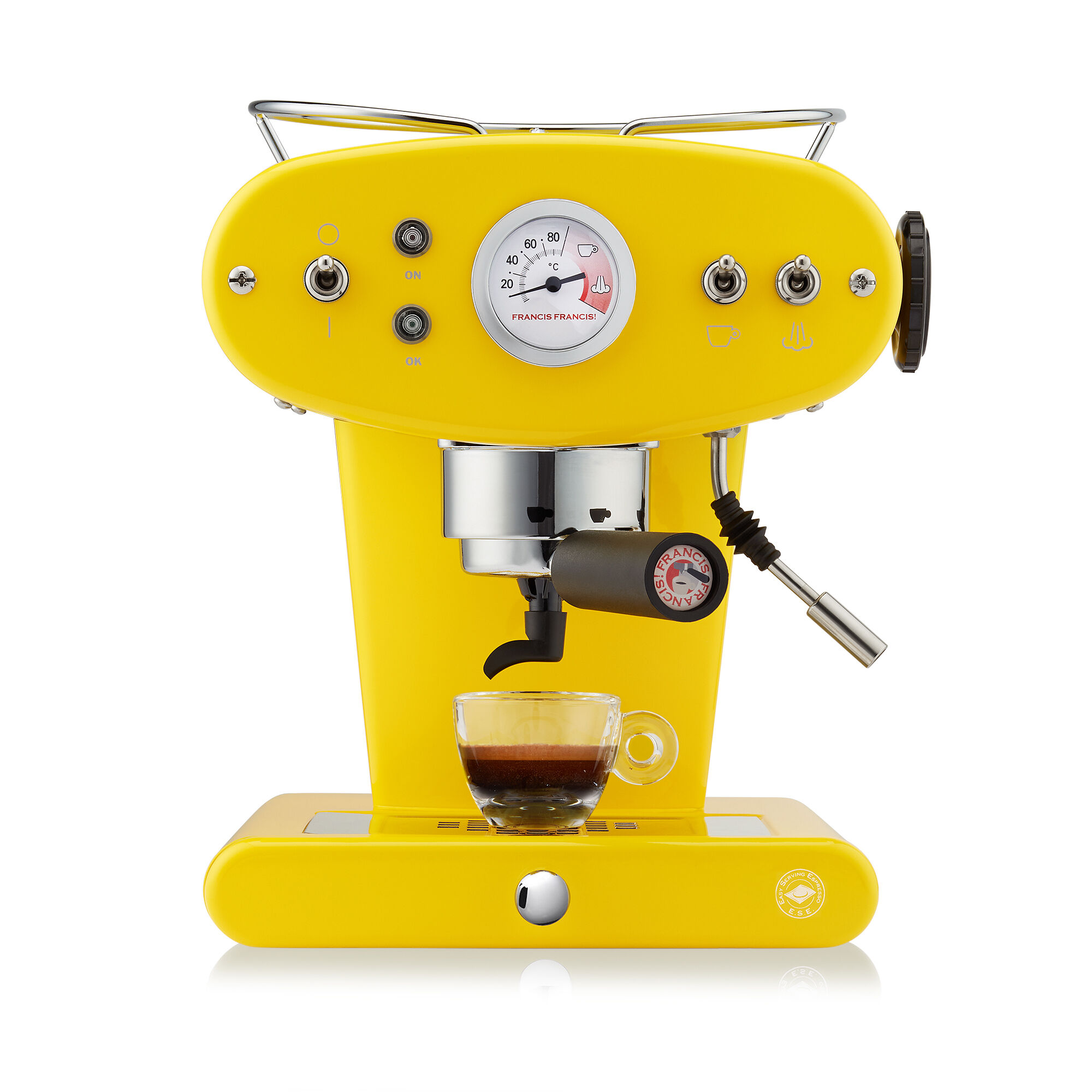X1 Trio geel - Koffiemachine voor E.S.E servings koffiepads 