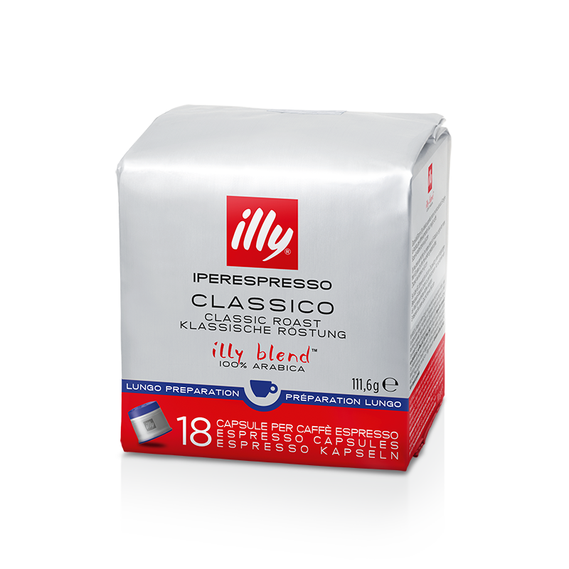 Iperespresso koffiecapsules - Lungo - CLASSICO branding - 18 stuks