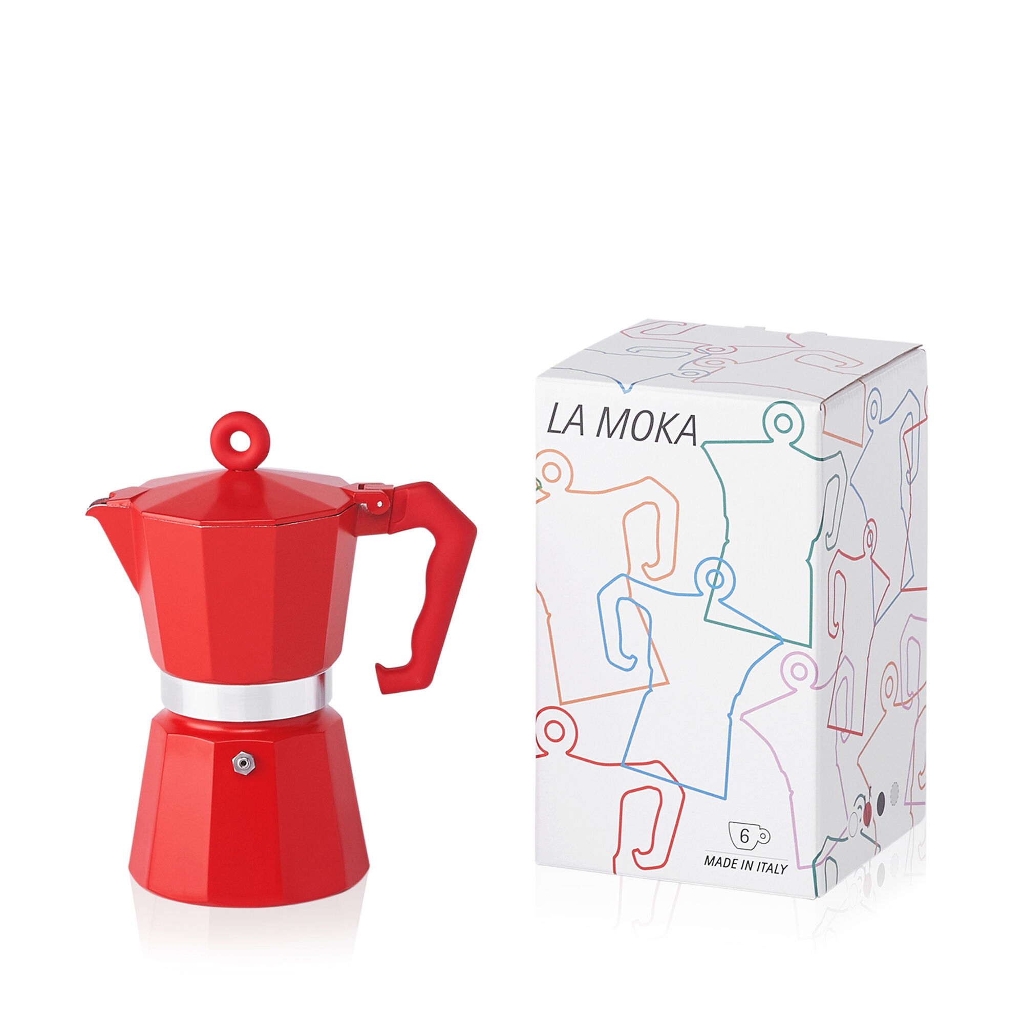 Cafetera italiana moka Alison 6 tazas