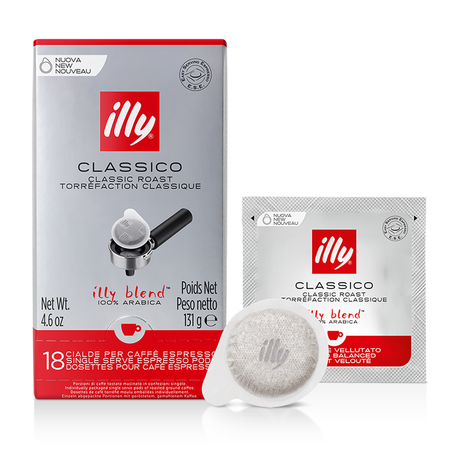 Koffiepads E.S.E. servings CLASSICO 18 monodoses illy