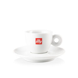 Xícara Espresso logo illy com pires