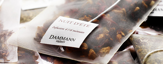 Dammann Tea Sachets stacked front view