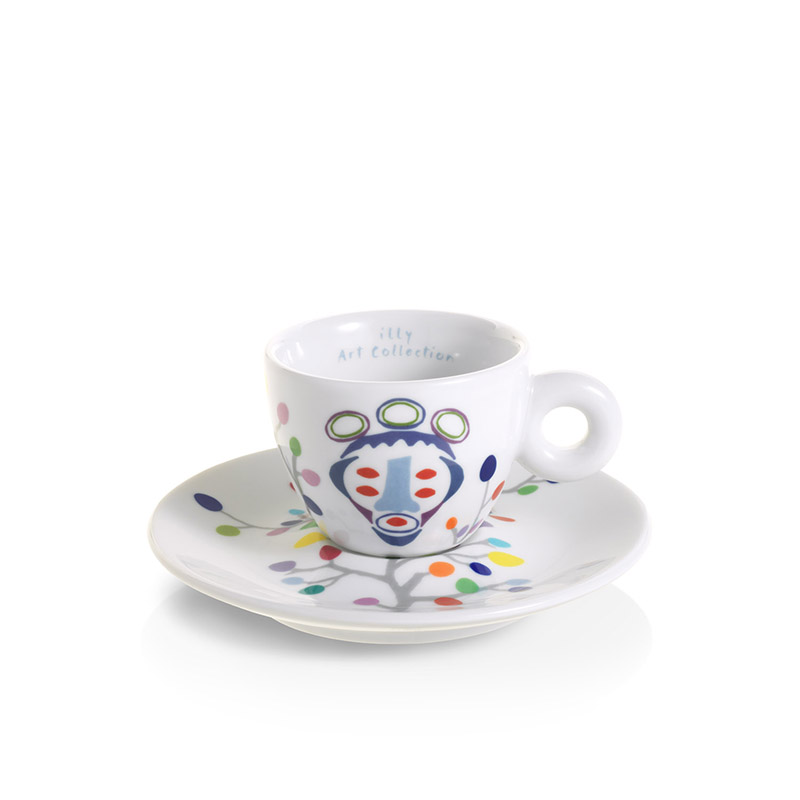 Set of 6 Espresso Cups - illy Art Collection Pascale Marthine Tayou