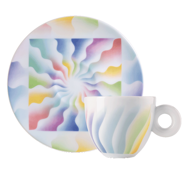 Set of 4 Cappuccino Cups - the Judy Chicago illy Art Collection