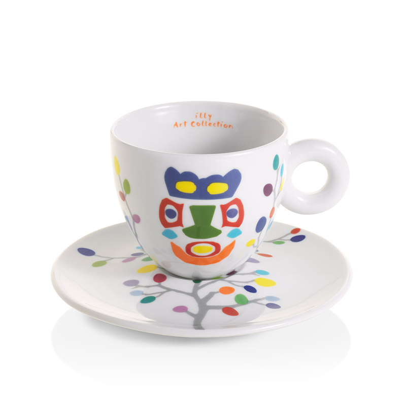 Set van 6 cappuccino kopjes - Pascale Marthine Tayou illy Art Collection