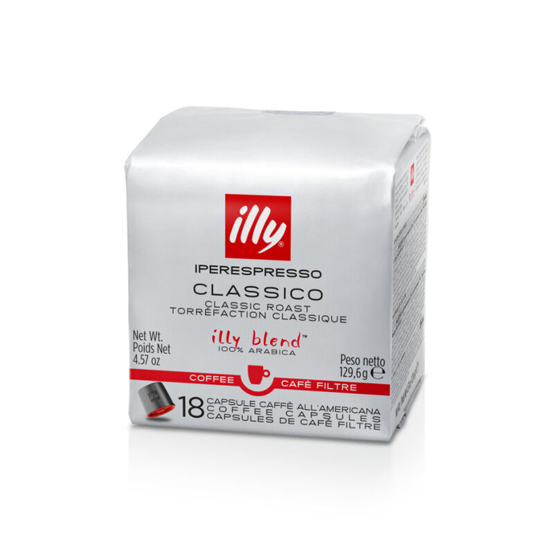 Café Illy Torréfié CLASSICO en dosettes E.S.E. - 1 boîte de 18 dosettes