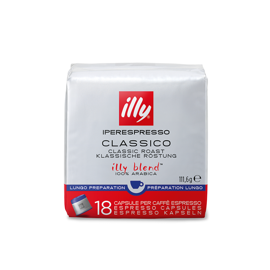 Café en capsules Iperespresso - Lungo - torréfaction CLASSICO - 18 unités