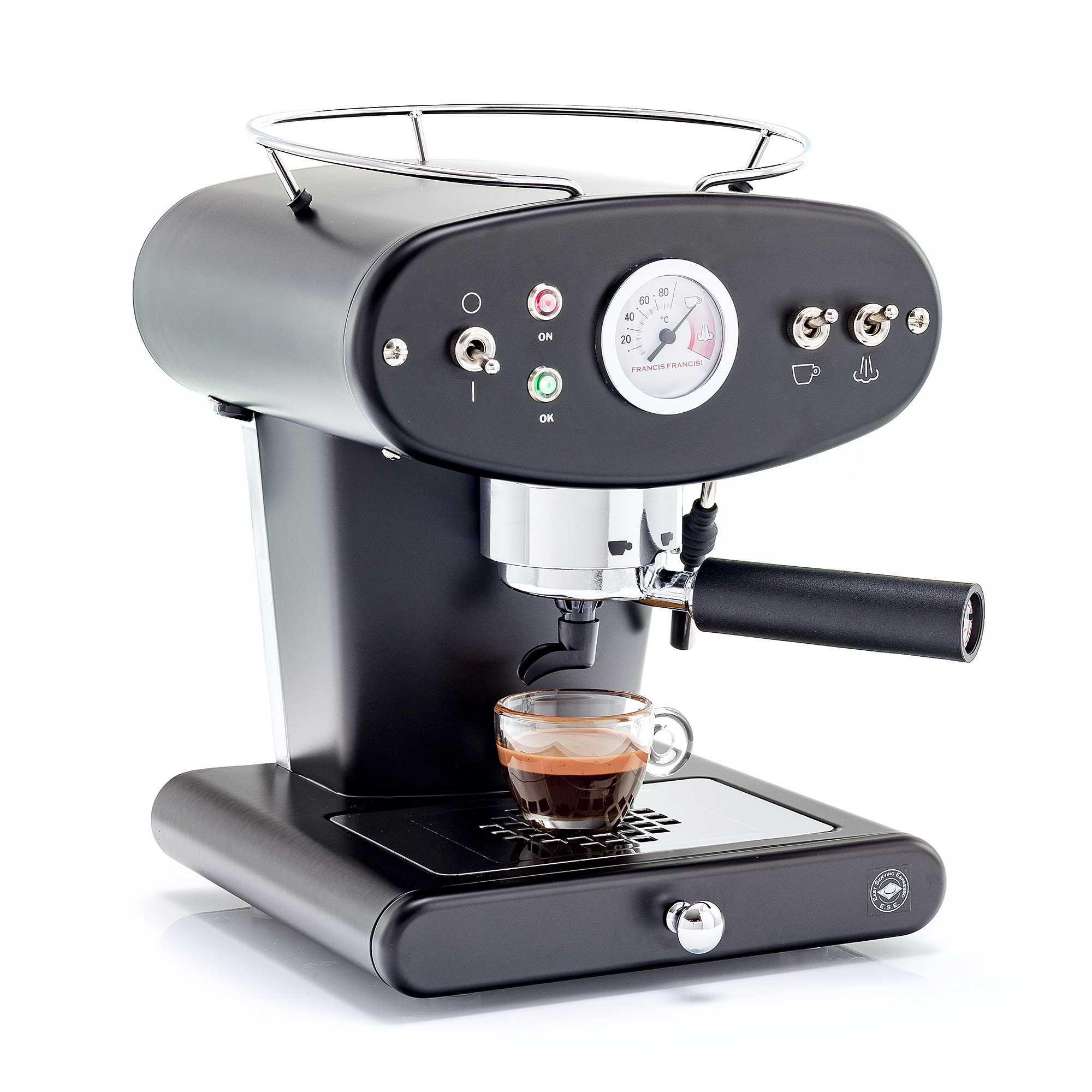 Machine à café dosettes E.S.E. et café moulu - X1 - illy