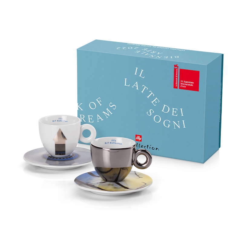 Set da 2 tazze da cappuccino - illy Art Collection Biennale 2022
