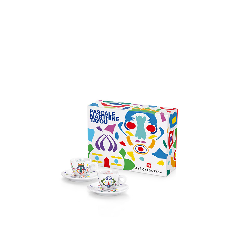 Tasses à espresso signées Pascale Marthine Tayou - Coffret 2 tasses