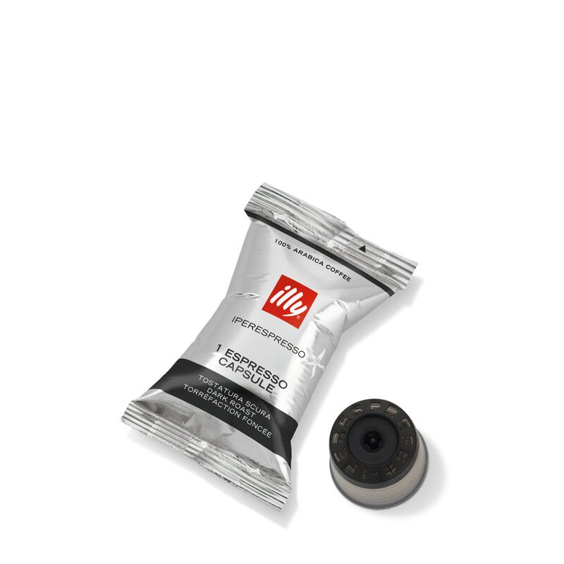 illy iperEspresso Capsule Singles Dark Roast - 100 Individually Wrapped Capsules