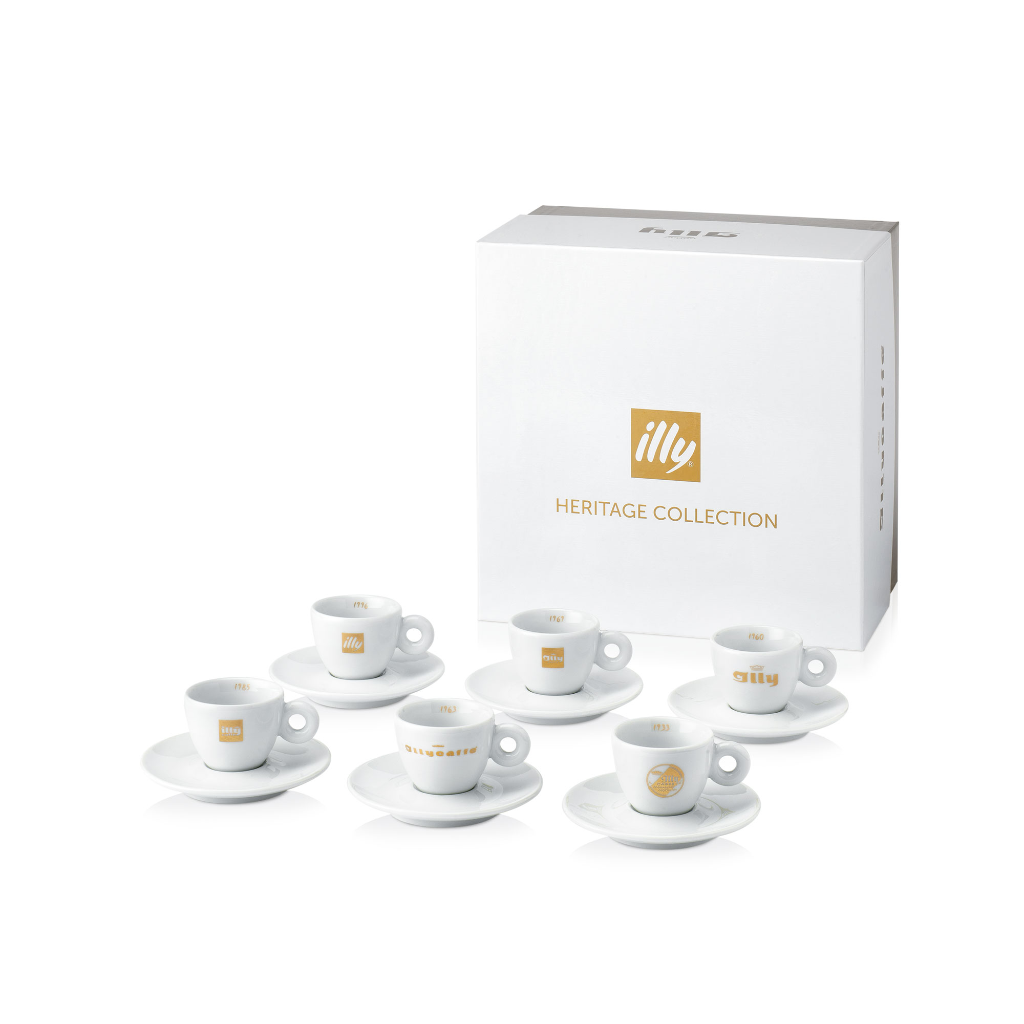 90° anniversario illy con barattolo dedicato e la Heritage Collection
