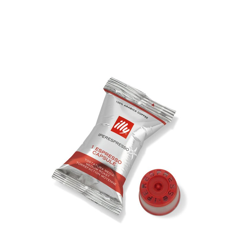 illy iperEspresso Capsule Singles Medium Roast - 100 Individually Wrapped Capsules
