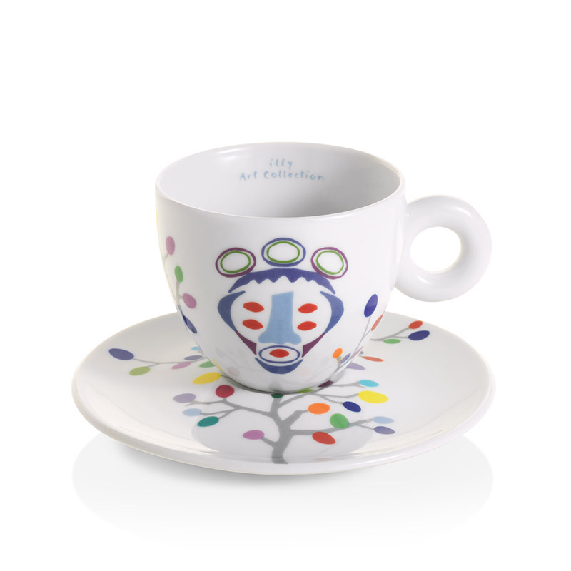 Set van 6 cappuccino kopjes - Pascale Marthine Tayou illy Art Collection