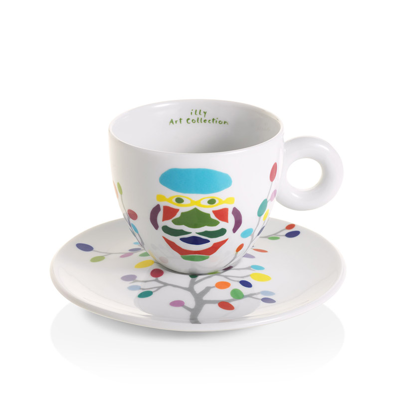 Set van 6 cappuccino kopjes - Pascale Marthine Tayou illy Art Collection