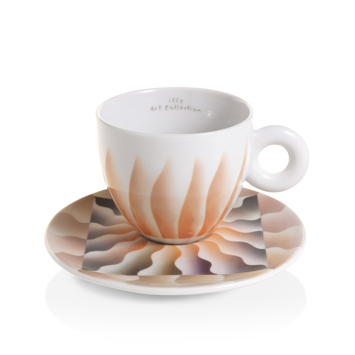 Set of 4 cappuccino cups - the Judy Chicago illy Art Collection