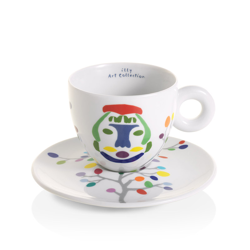 Set van 6 cappuccino kopjes - Pascale Marthine Tayou illy Art Collection
