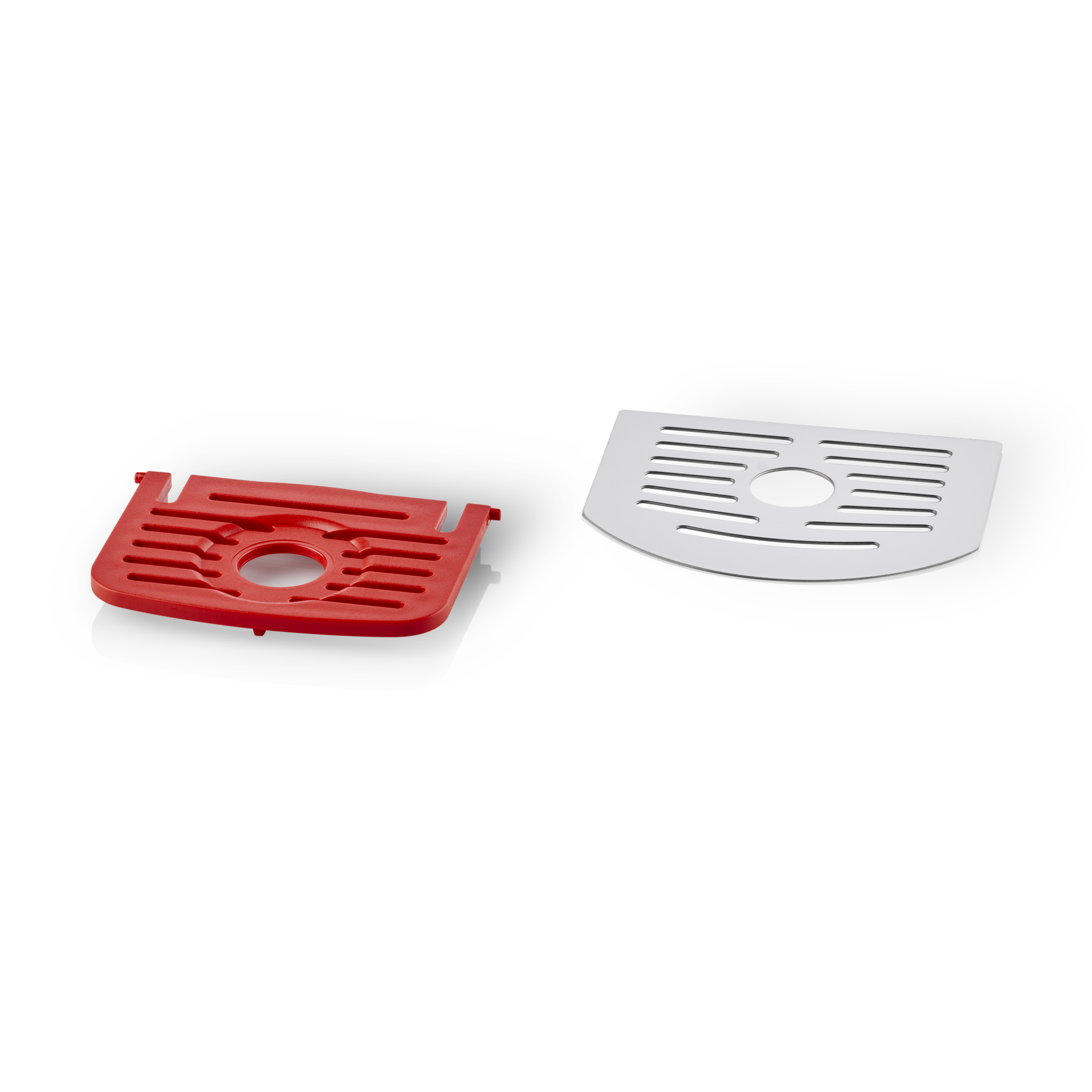 Porte-tasse rouge et grille - machine à café illy EASY E.S.E.