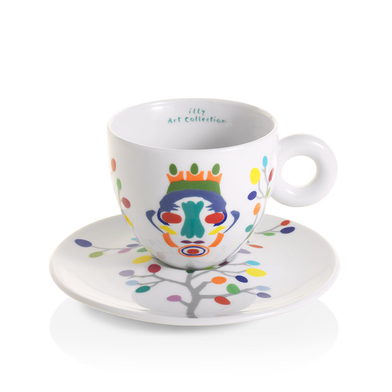Set van 6 cappuccino kopjes - Pascale Marthine Tayou illy Art Collection