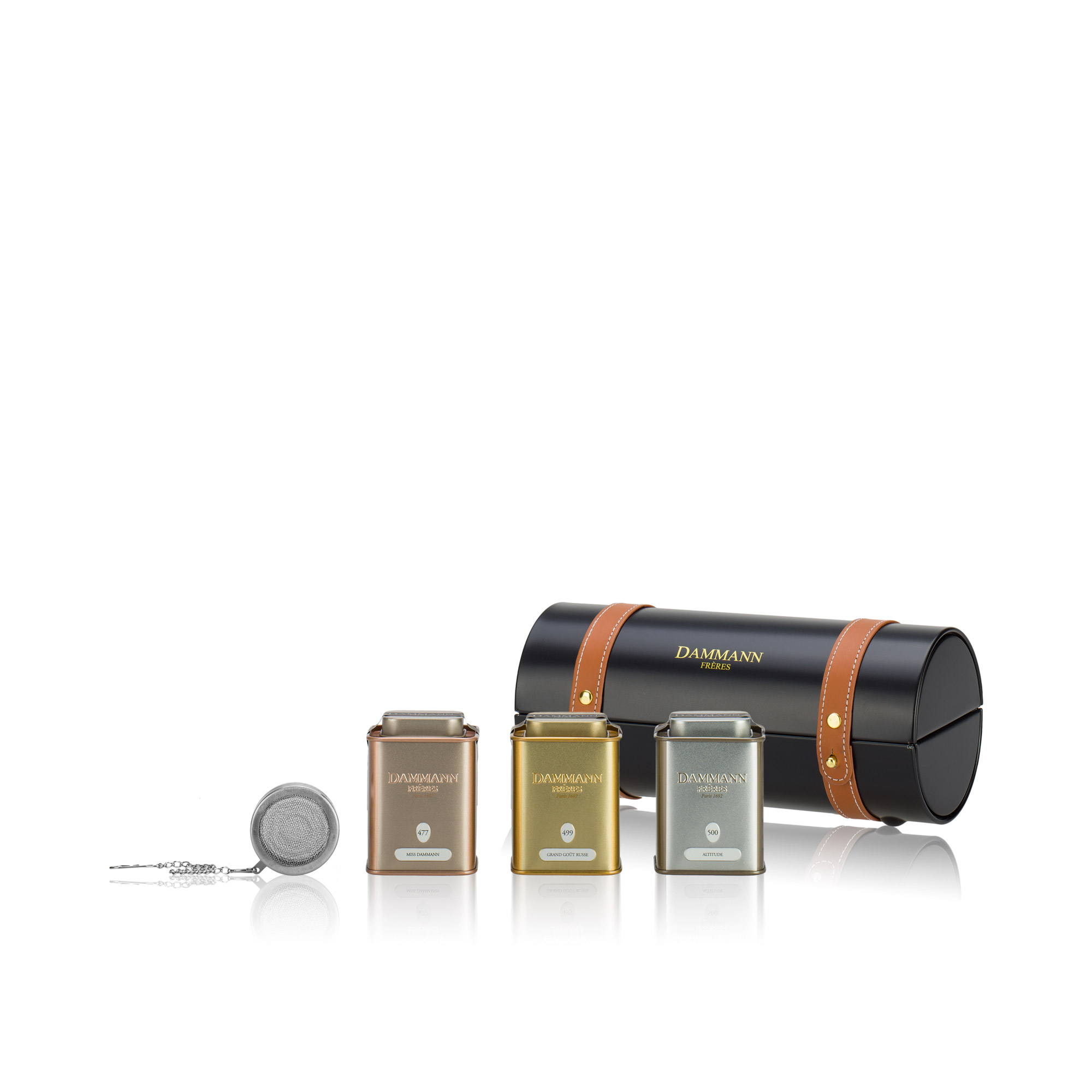 Dammann Losse Thee Coffret Merveilleux 90gr en een infuser