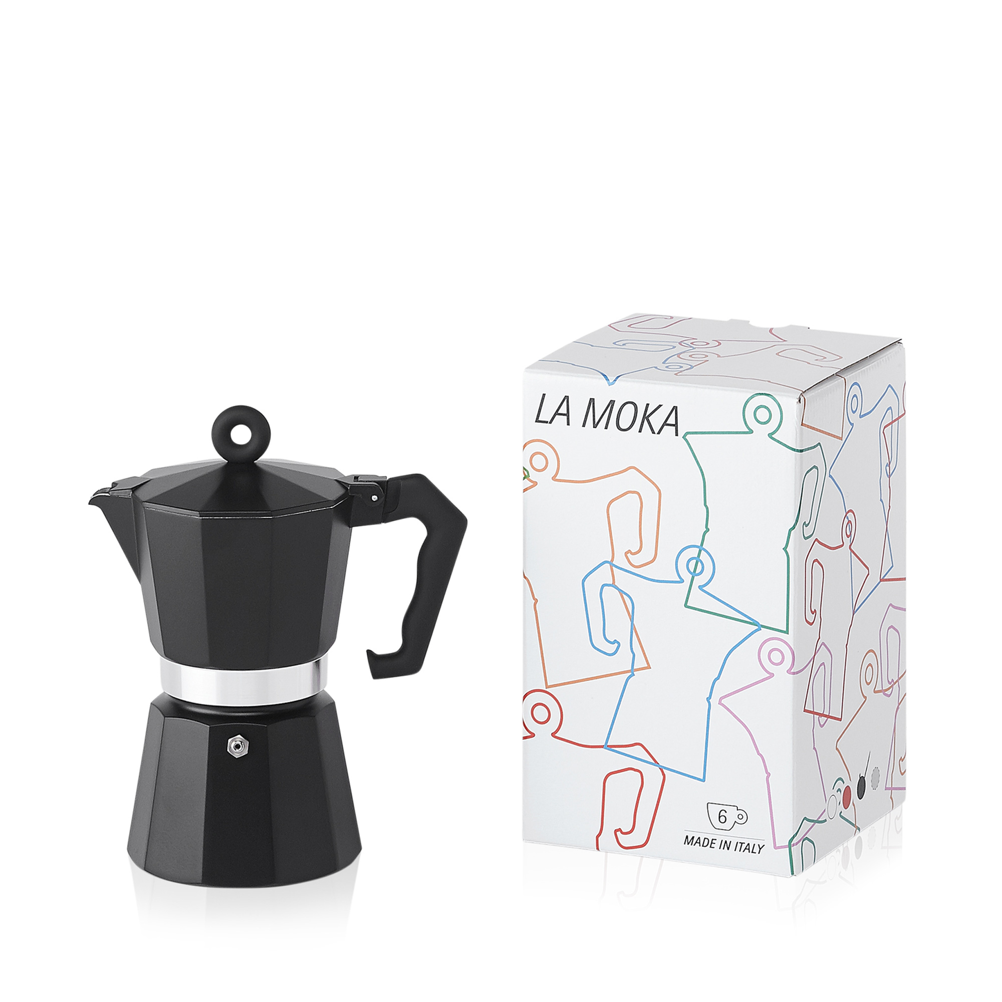 illy La Moka Black Pot