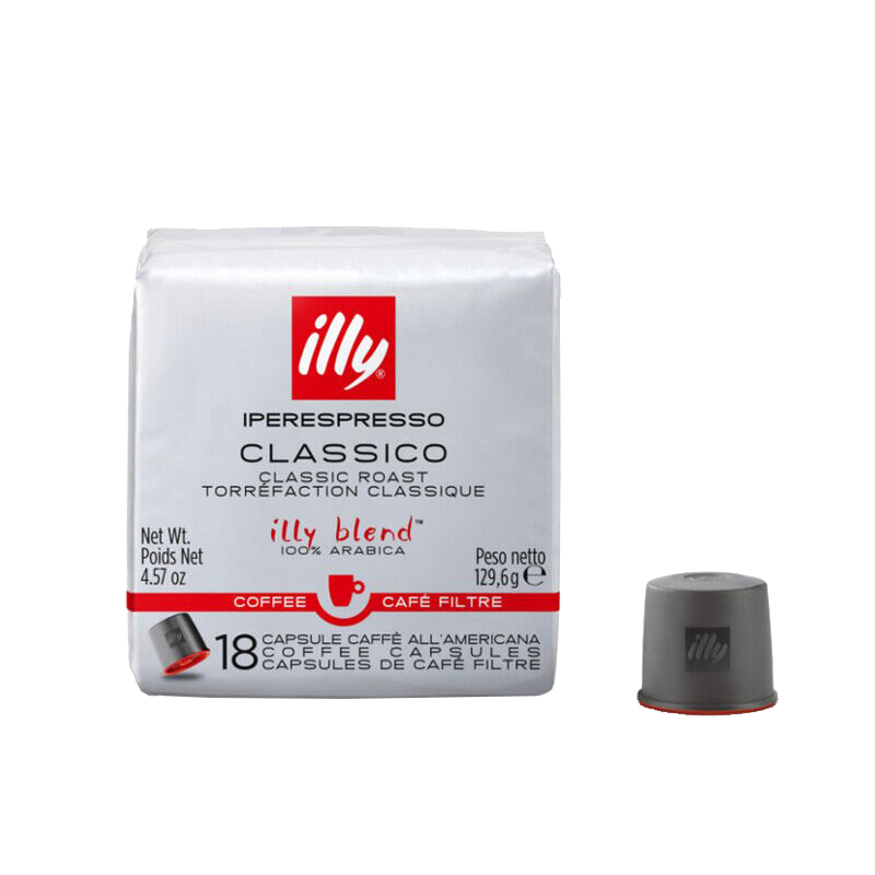 Iperespresso koffiecapsules - Filterkoffie - CLASSICO branding  - 18 stuks